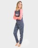 Pijama de mujer 100% algodón y manga larga