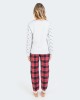Pijama de dona amb pantalons 100% cotó