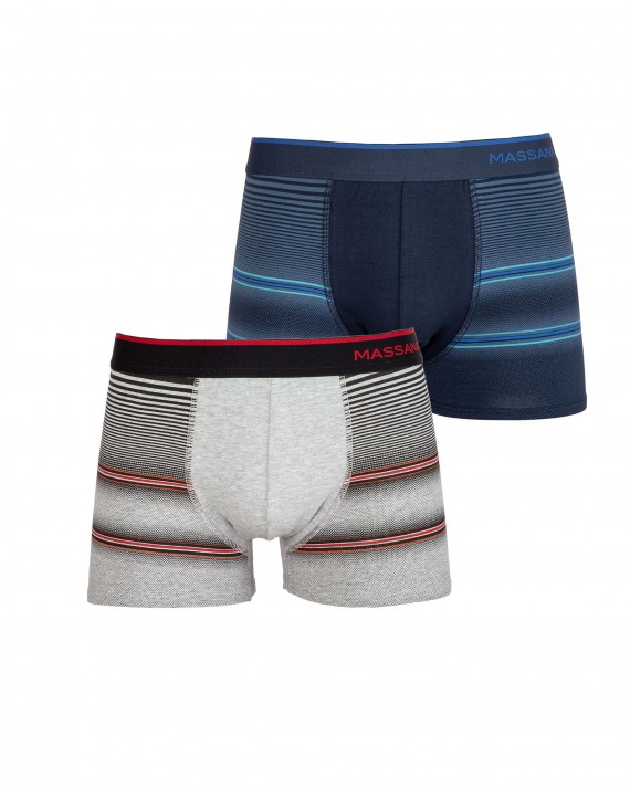 Pack 2 boxers  con rayas.