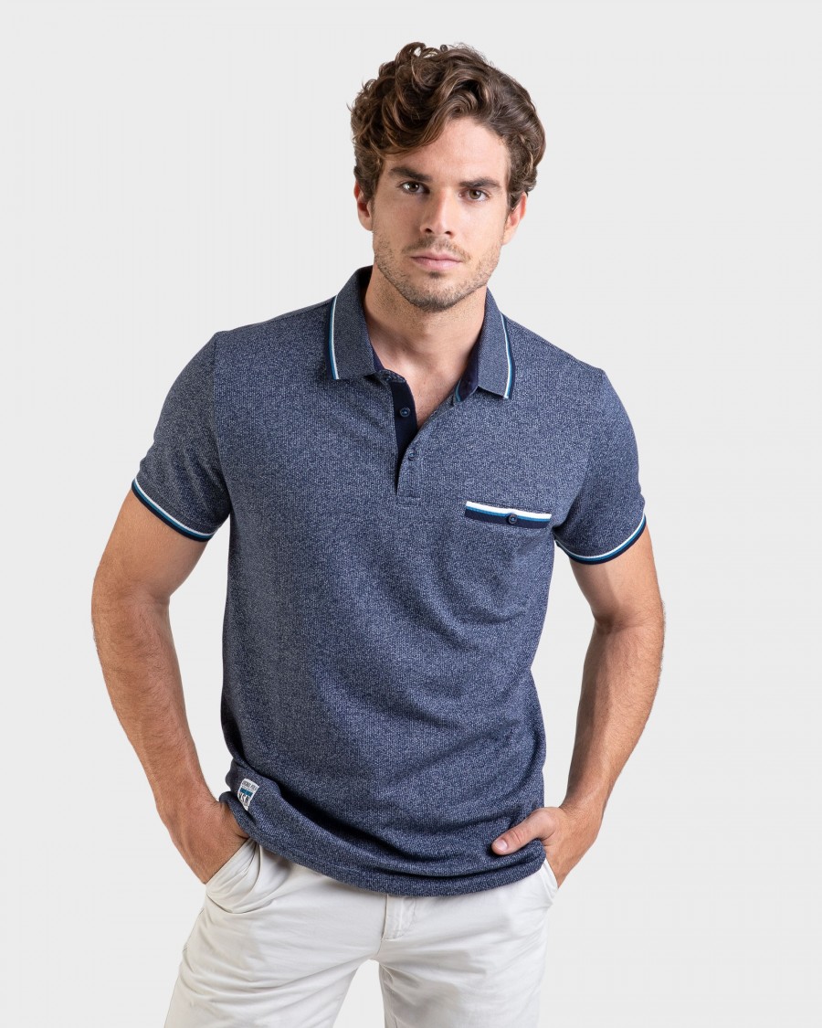 Polo de hombre con bolsillo en el pecho