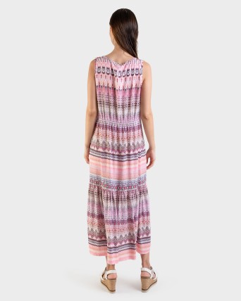 Vestit llarg estampat