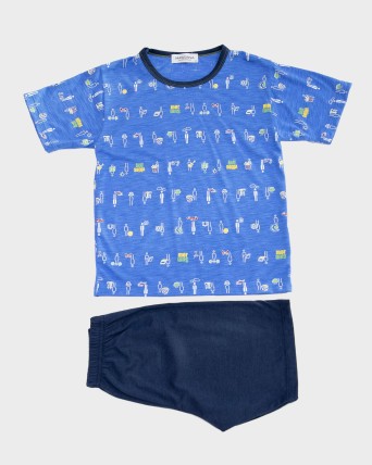 Pijama de nen coll rodó