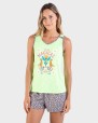 Pijama de dona verd fluor