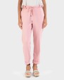 Pantalons de dona elegant llarg rosa