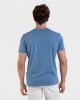 Camiseta de hombre azul manga corta