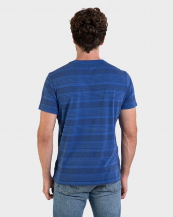 Camiseta de hombre en azules