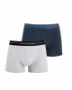 Pack de dos boxers de punto de hombre gris y azul