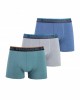 Pack de tres boxers de punto microlistado de hombre en varios colores
