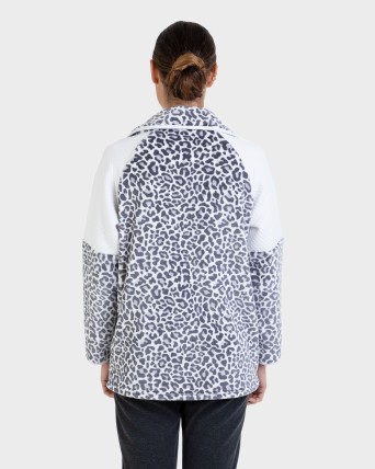 Bata de dona teixit polar animal print