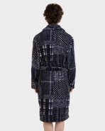 Bata de hombre tejido polar cenefas