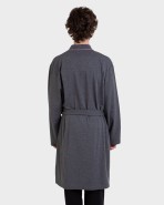 Bata d'home teixit pelfa grisa