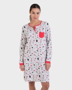 Camisola pispa llarga estampat all over