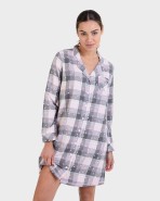 Camisola obert màniga llarga quadres