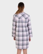 Camisola obert màniga llarga quadres