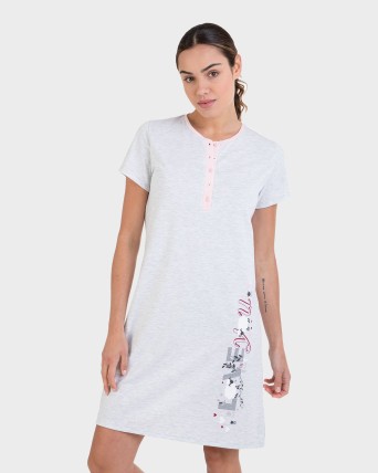 Camisón manga corta liso...