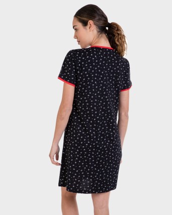 Camisola de màniga curta negre