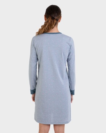 Camisola pispa llarga micro llistat