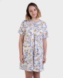 Camisola de màniga curta blanc estampat floral