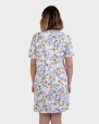 Camisola de màniga curta blanc estampat floral