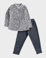 Pijama de niña tejido polar animal print
