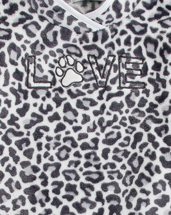 Pijama de niña tejido polar animal print
