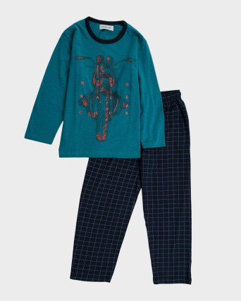 Pijama de nen estampat motos