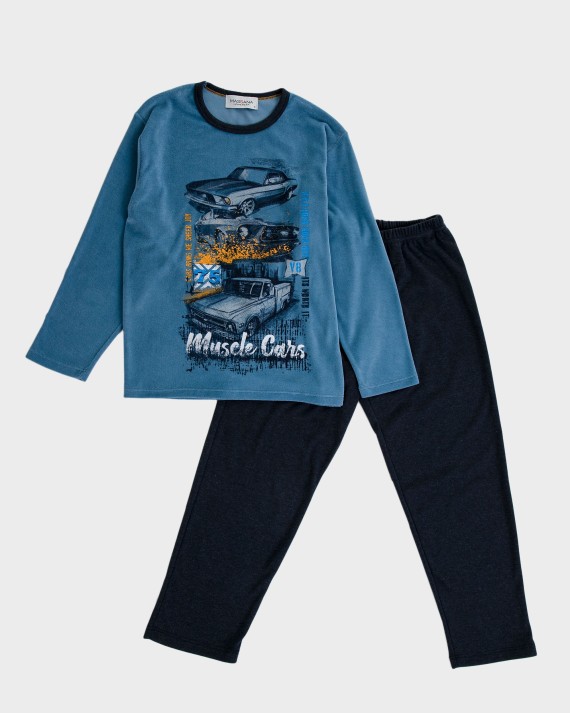 Pijama de nen teixit vellut