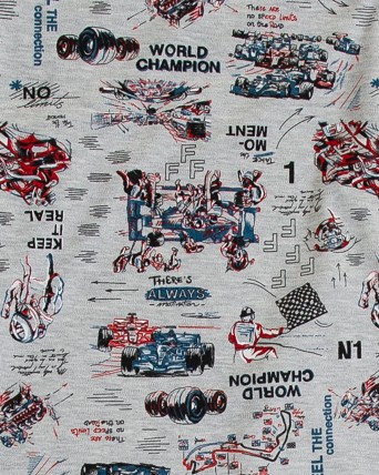 Pijama de niño estampado coches