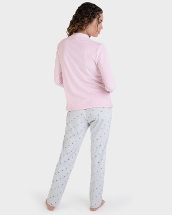 Pijama llarg polar estampat pingüins