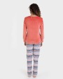 Pijama largo polar estampado zorros