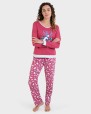 Pijama largo 100% algodón estampado osos