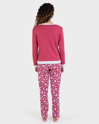 Pijama largo 100% algodón estampado osos