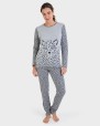 Pijama llarg jacquard animal print