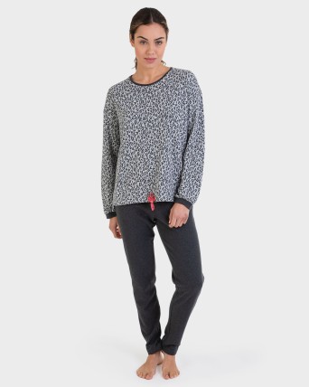 Pijama llarg jacquard...