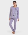 Pijama llarg jacquard talps