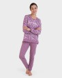 Pijama largo Jacquard cenefas