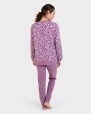 Pijama largo Jacquard cenefas