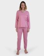 Pijama llarg rosa llis