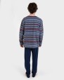 Pijama largo Jacquard cenefas