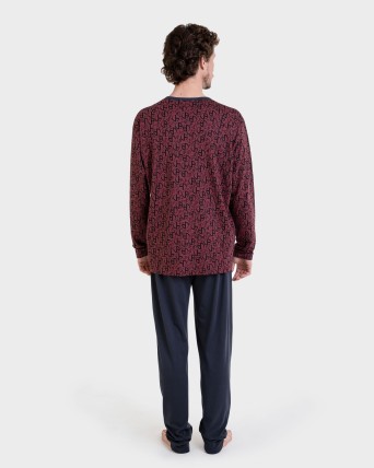 Pijama llarg estampat all over