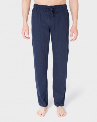 Pantalons de pijama blau llis
