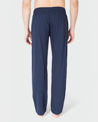 Pantalón de pijama azul liso