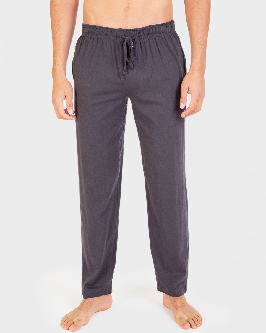 Pantalón de pijama gris liso