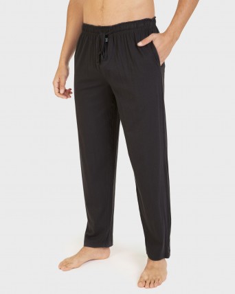 Pantalón de pijama negro liso