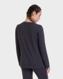 Camiseta de pijama larga negra