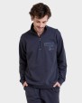 Sudadera azul cuello alto