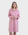 Bata de dona teixit embuatat rosa