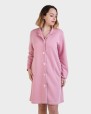 Bata de dona teixit embuatat rosa