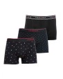 Pack de tres bòxers de punt en llis i estampats