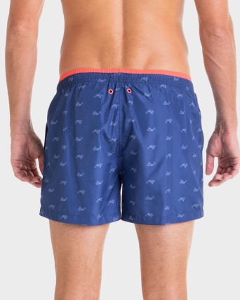 BAÑADOR HOMBRE MARINO Y ROJO
